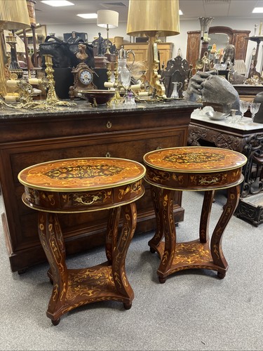 Pair louis style oval - pair, of