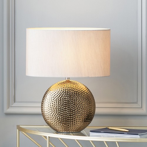 Bronze ceramic table lamp with - ceramic,