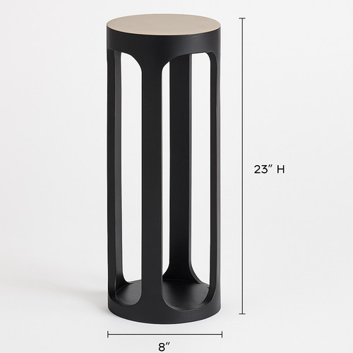 Walnut wooden side table small - wooden,