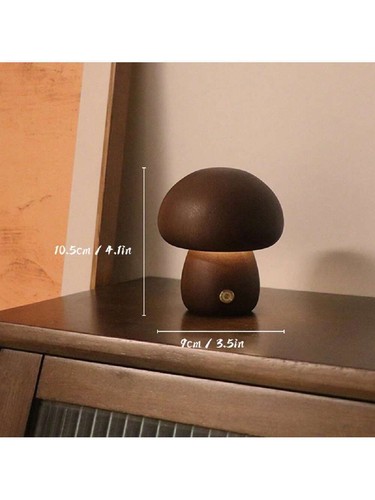 Wooden mushrooms night light - mushrooms,