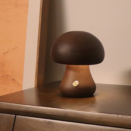 Ins wooden cute mushroom led - ins,