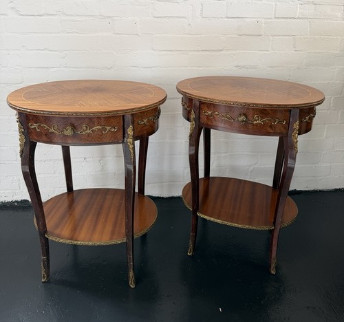 Pair french kingwood oval - french,