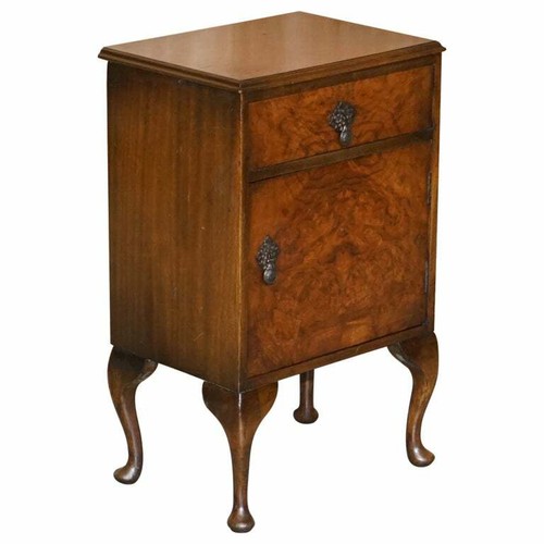 Maple burr walnut bedside - maple,