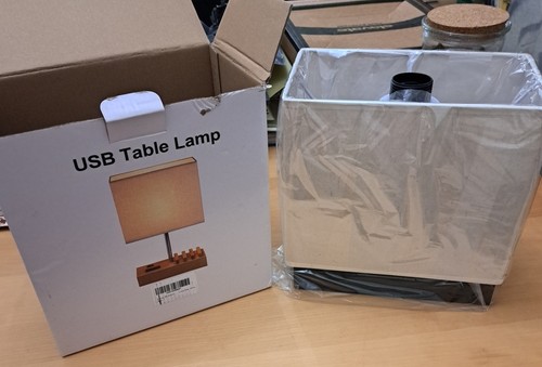 Briever usb bedside table - usb,