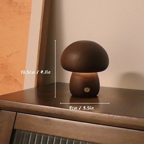 Wooden mushroom night - wooden,
